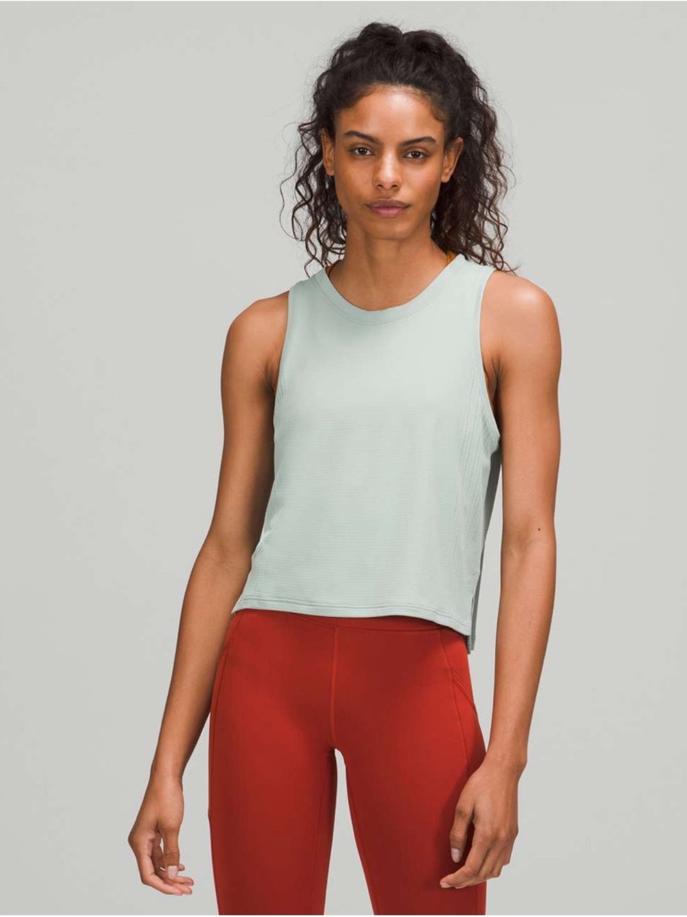 Lululemon Train to Be Tank Top light green sage fits medium
